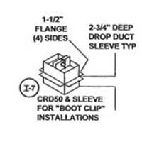 CRD w/Sleeve and/or Fiberglass Plenum for Drop Ducts