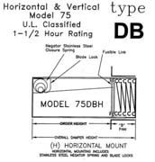 Fire Damper 75DB 10x10 H-V 