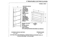 12X14 - 6"  Extruded Aluminum Drainable Louver w/ Channel Frame & Insect Screen (Model# 6DL-IS 12X14)