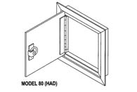 80-HAD 10 x 10 SL -  10 x 10 Lloyd Extruded Access Doors Hinged Slotted 