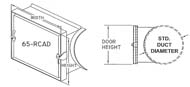 Access Door 65 RCAD 10" Round Duct