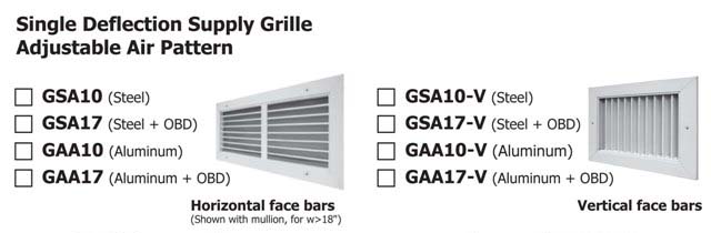 Single Deflection Side Wall - Air Vector