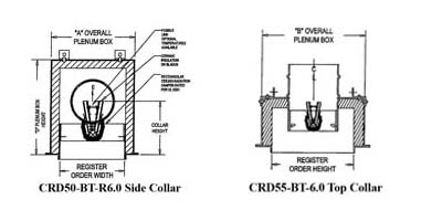 1 Hour Steel CRD Damper Box (Insulated R-6)