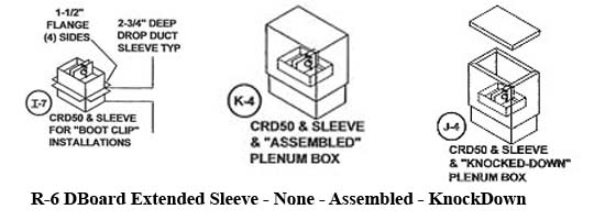 CRD w/Sleeve and/or Fiberglass Plenum for Drop Ducts