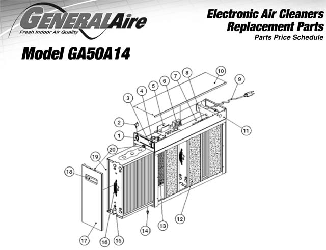 Parts GA50A14