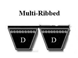 "RD" Multi-Ribbed D Belts