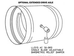 Round Weighted Barometric Dampers