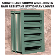 Wind Driven Rain Louvers