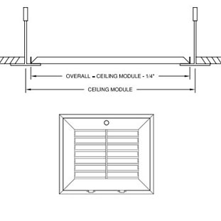 Lay-in Filter Back Grille