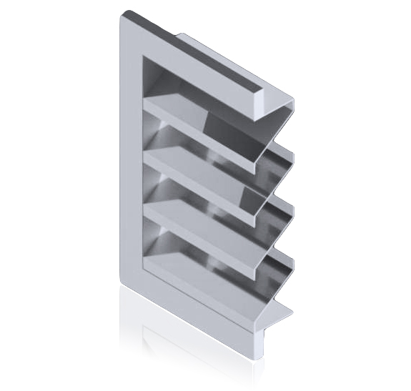 6 Inch Extruded Stainless Steel Louvers 