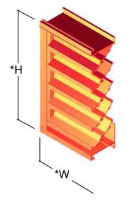 4 inch Hurricane Louvers UE