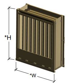 Vertical Blade Hurricane Louver