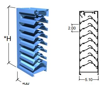 5 inch Wind Driven Rain Louver