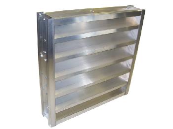 10" x 10" - 4" Channel Storm Proof Aluminum Louver w/ Insect Screen by Lloyd Industries (Model # 4SRCF-IS 10x10)