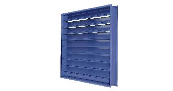 12x12 - 6" Drainable Steel Louver. Painted  (Model# 6375FD-P12x12)