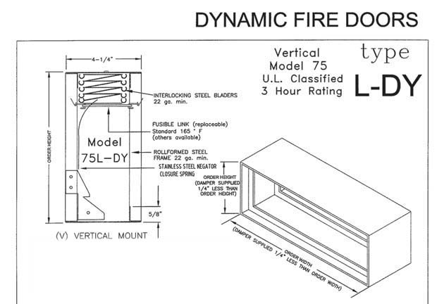 Fire Damper (3 Hour) 75L 10x12  