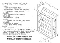 10"x 6" - Parallel Blade Damper AC-10