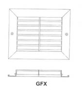 10x10 - GFX Return Air Grilles 40 Deg (Model # GFX10x10)