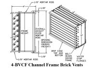Louver 4-BVCF, 13" x 10" 