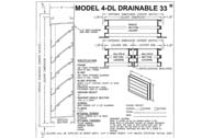 10" x 10" - 4" Deep Drainable Aluminum Louver w/ Insect Screen - Quick Ship - (Model # 4DL 10x10-IS)