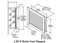 Louver 1-BVF, 13" x 10" 