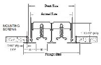10" 1 SLOT - 3/4" Linear Slot Diffuser w/ Damper (Model# 9475 1SLOTx10" - D)
