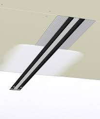 10" 1 SLOT - 1" Mud-in Linear Slot Diffuser w/ Hanger Brackets & Pattern Controller (Model# 6610-52-1 1SLOTx10" HB - PC-