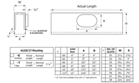 Airvector Slot Plenum 1/2", ALS2PL-8",Non-Insulated, ALS20 1SLOTx12"