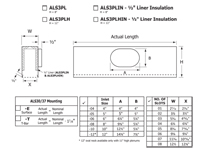 Airvector Slot Plenum 3/4", ALS3PL-8",Non-Insulated, ALS30 1SLOTx12"
