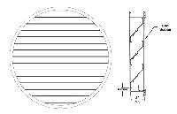 245RB 2" Deep 18" Round Louver